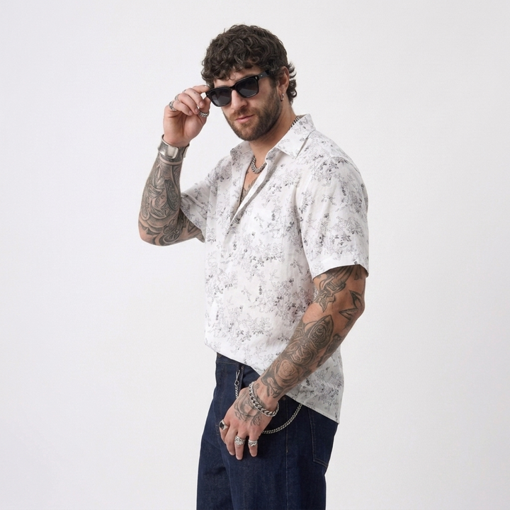 PLUS SIZE MEN’S PRINTED SHIRT | XL-7XL
