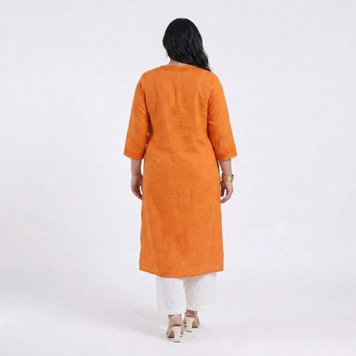 PLUS SIZE WOMEN’S SOLID ETHNIC KURTA | XL-7XL