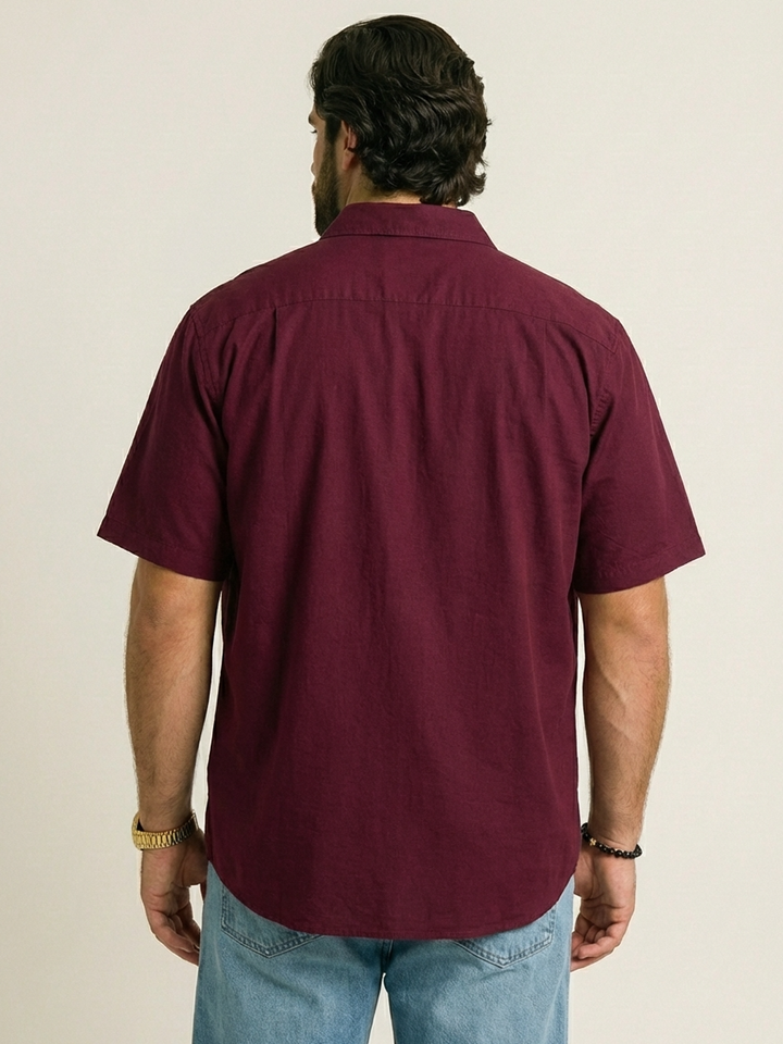 PLUS SIZE MEN SOLID SHIRT| XL-7XL