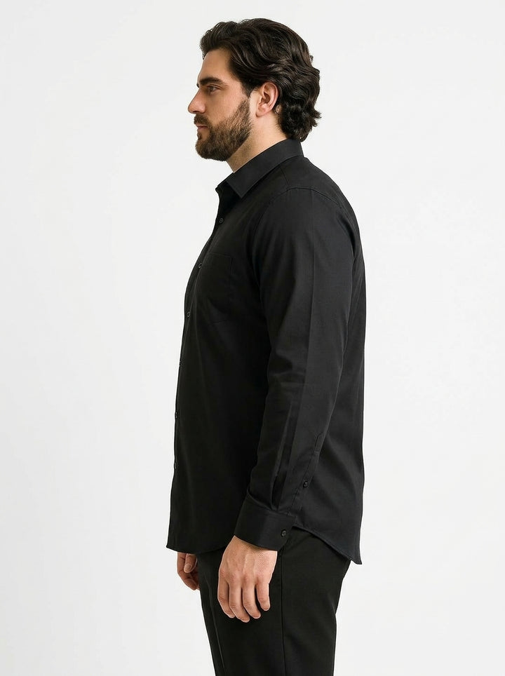 PLUS SIZE SOLID GIZASHIRT FOR MEN | XL-7XL
