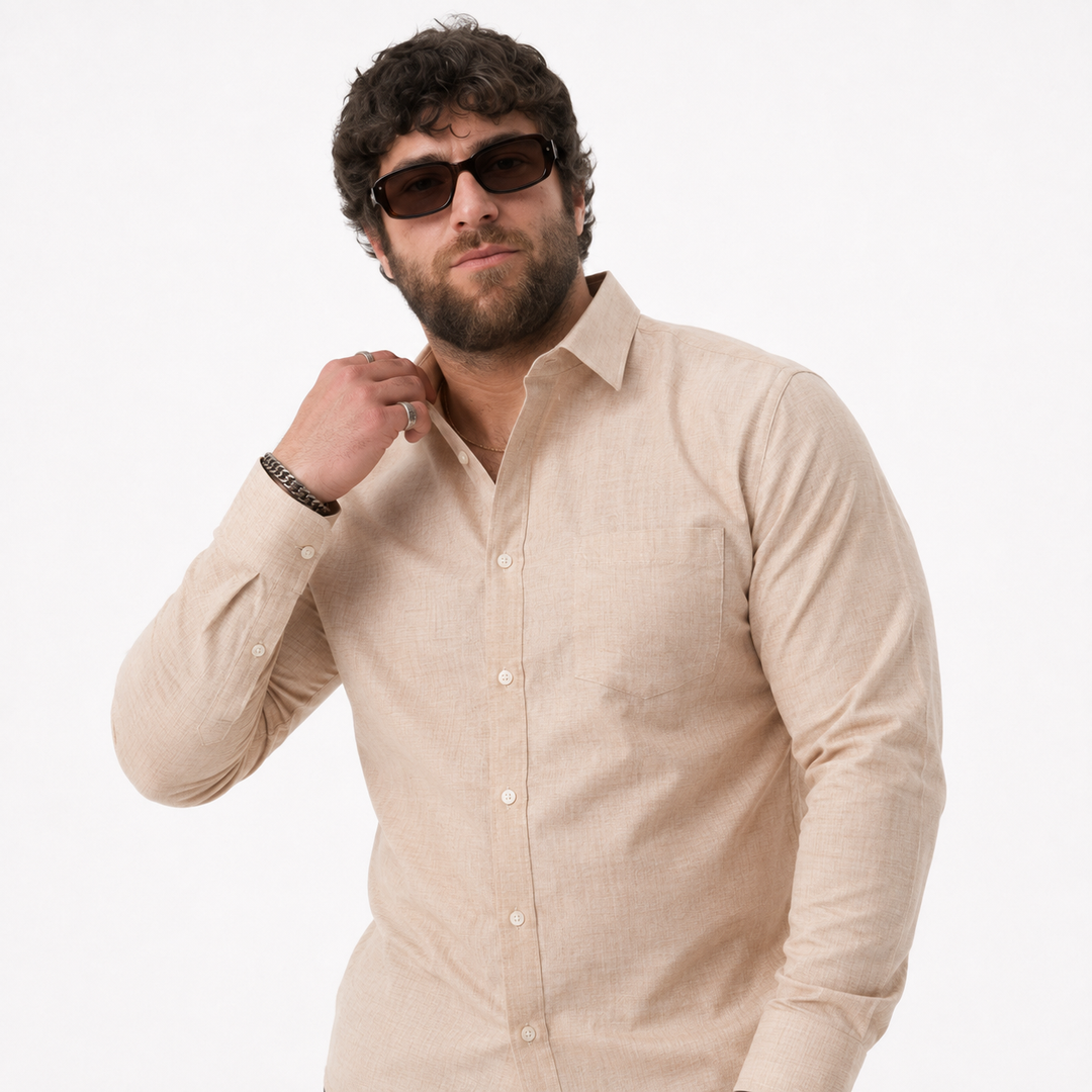 PLUS SIZE SOLID SHIRT FOR MEN | XL-7XL