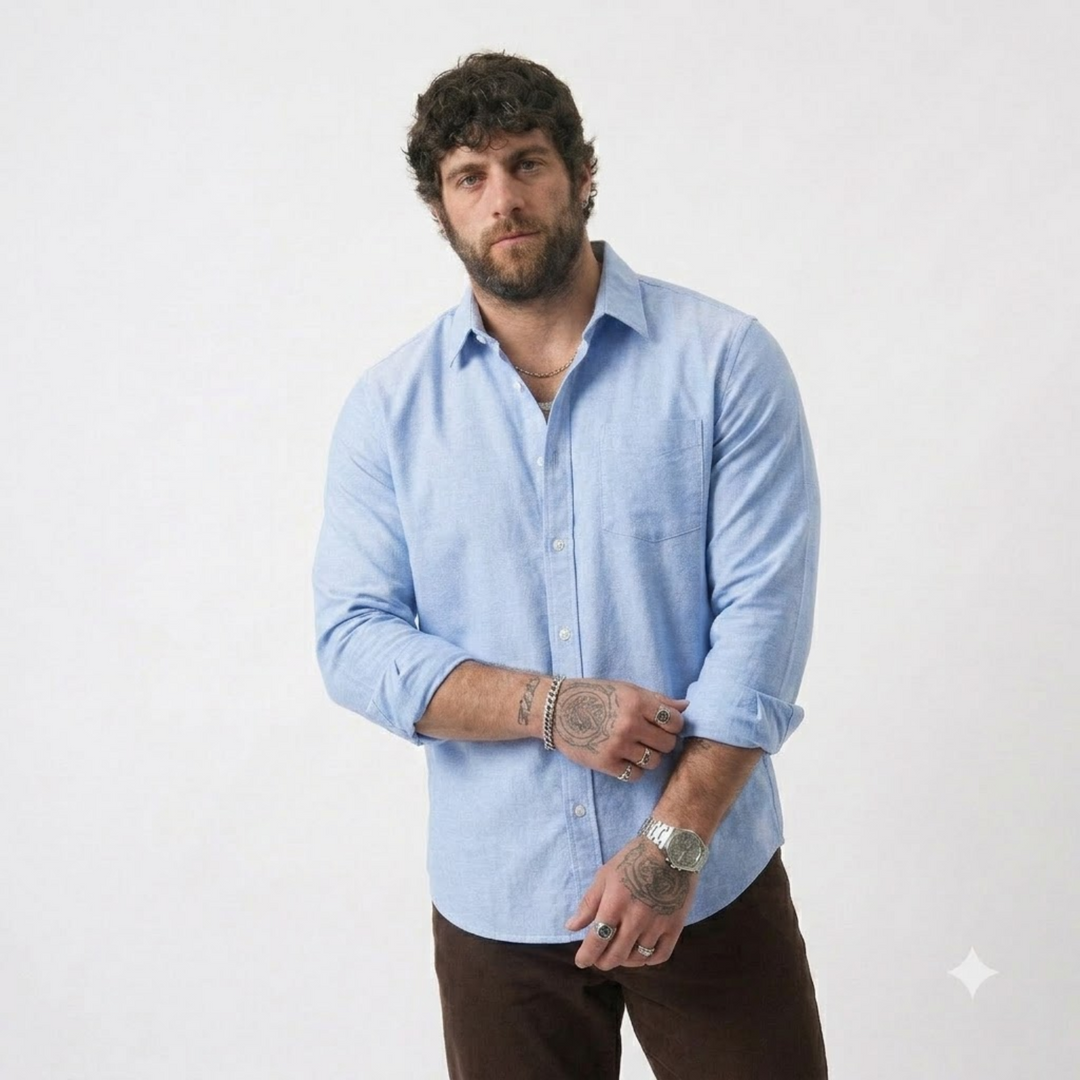 PLUS SIZE SOLID SHIRT FOR MEN | XL-7XL