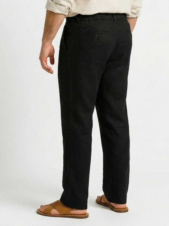 PLUS SIZE MEN LINEN PULL ON PANT | XL-7XL
