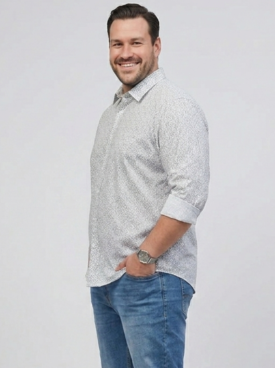 PLUS SIZE PRINTED SHIRT FOR MEN | XL-7XL