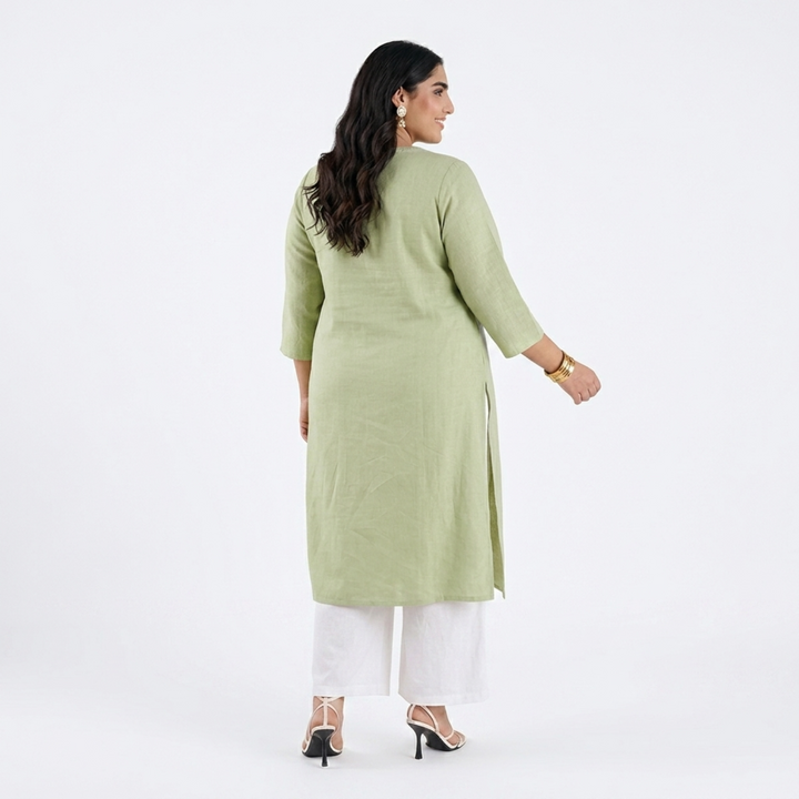 PLUS SIZE WOMEN’S SOLID ETHNIC KURTA | XL-7XL