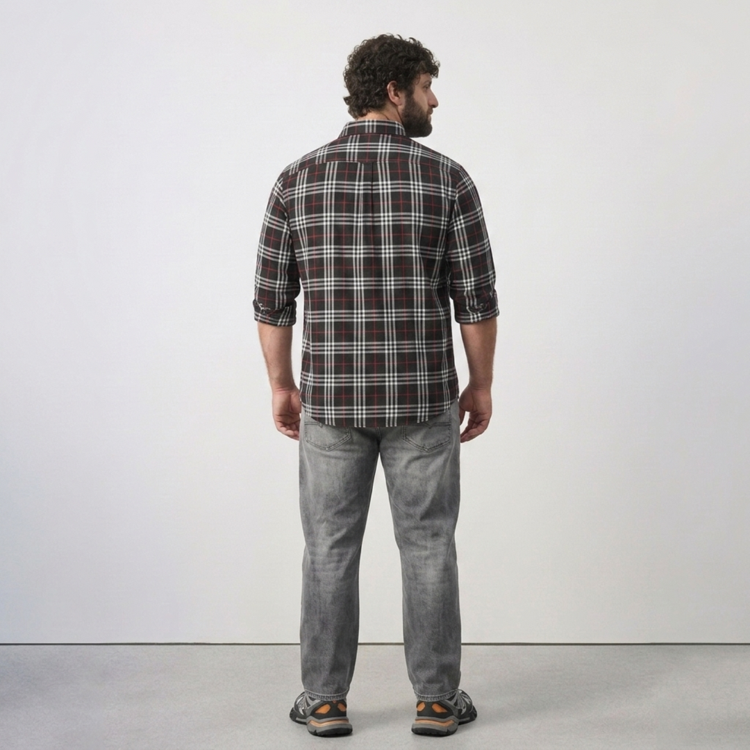 PLUS SIZE MEN’S CHECK SHIRT | XL-7XL