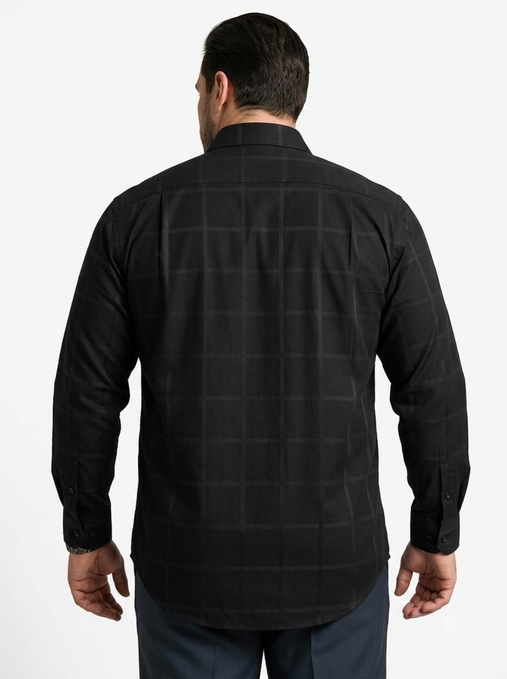 PLUS SIZE SELF CHECK SHIRT FOR MEN | XL-7XL