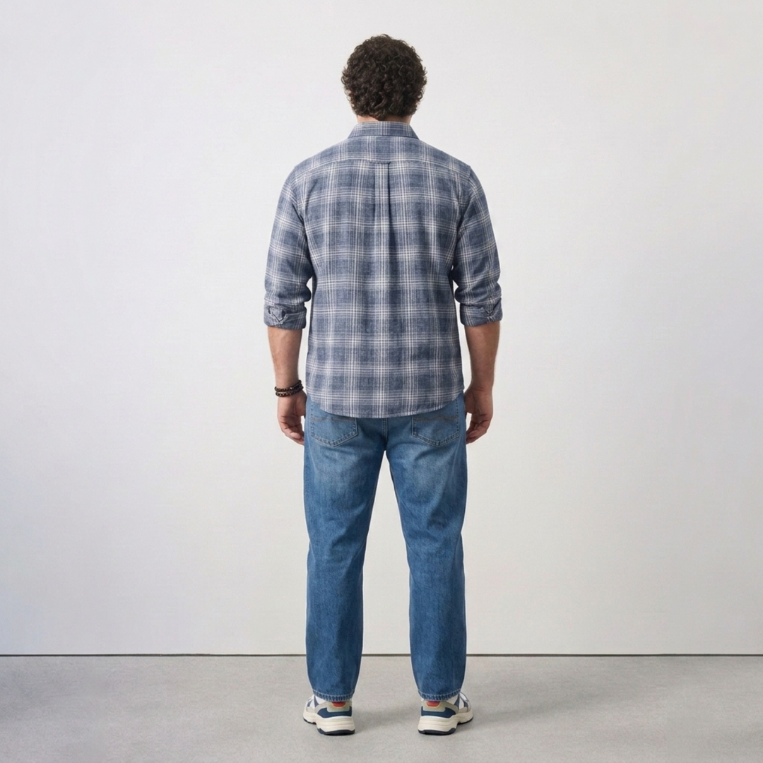 PLUS SIZE MEN’S CHECK SHIRT | XL-7XL