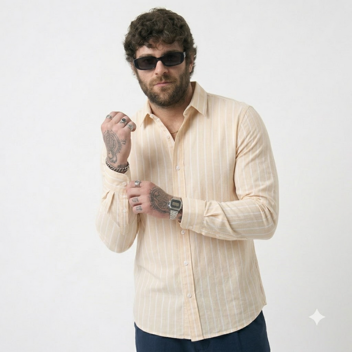 PLUS SIZE STRIPE SHIRT FOR MEN | XL-7XL