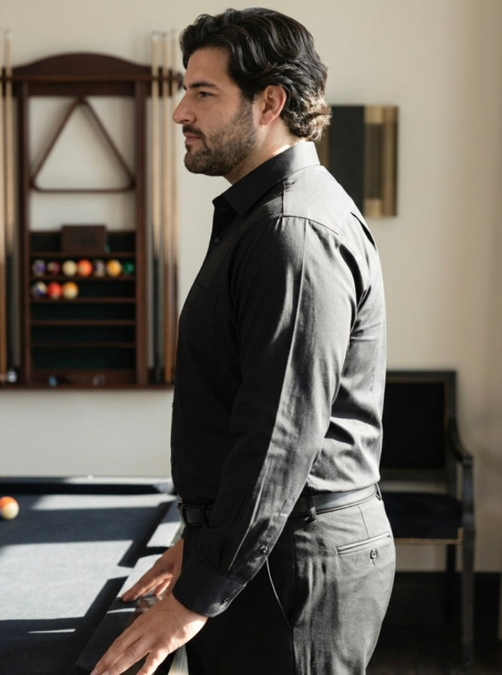 PLUS SIZE MEN SOLID SHIRT| XL-7XL