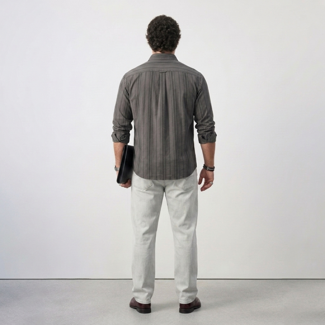 PLUS SIZE MEN’S STRIPE SHIRT | XL-7XL