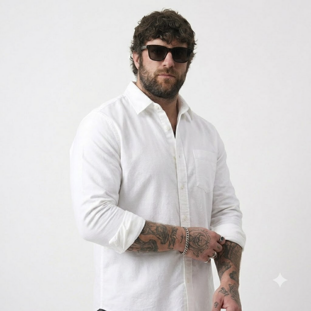 PLUS SIZE SOLID SHIRTS FOR MEN | XL-7XL
