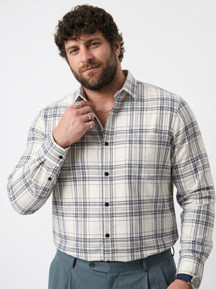 PLUS SIZE CHECK SHIRT FOR MEN | XL-7XL