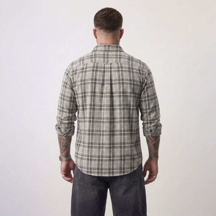 PLUS SIZE MEN’S CHECK SHIRT | XL-7XL
