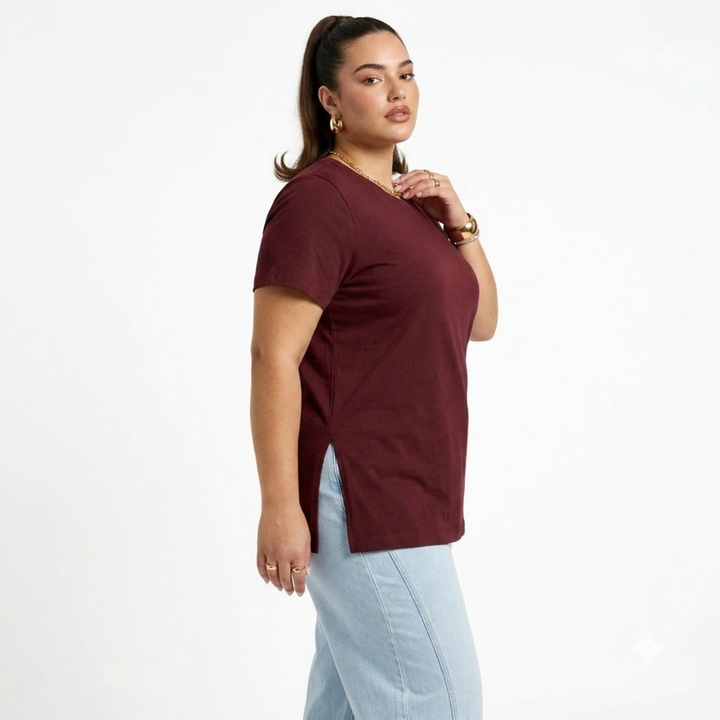 PLUS SIZE WOMEN’S SOLID TSHIRT | XL-7XL
