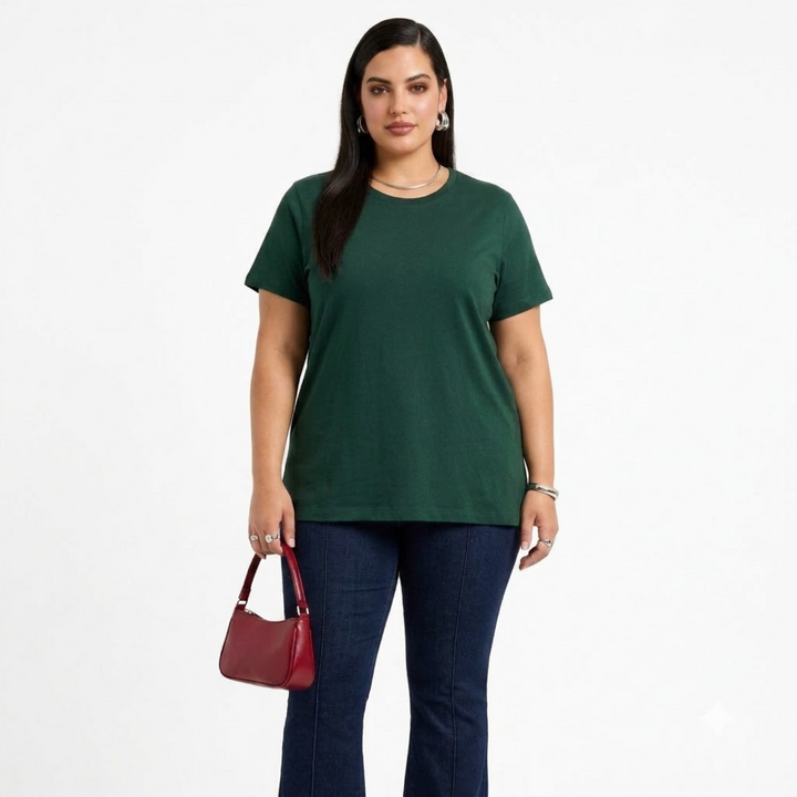 PLUS SIZE WOMEN’S SOLID TSHIRT | XL-7XL
