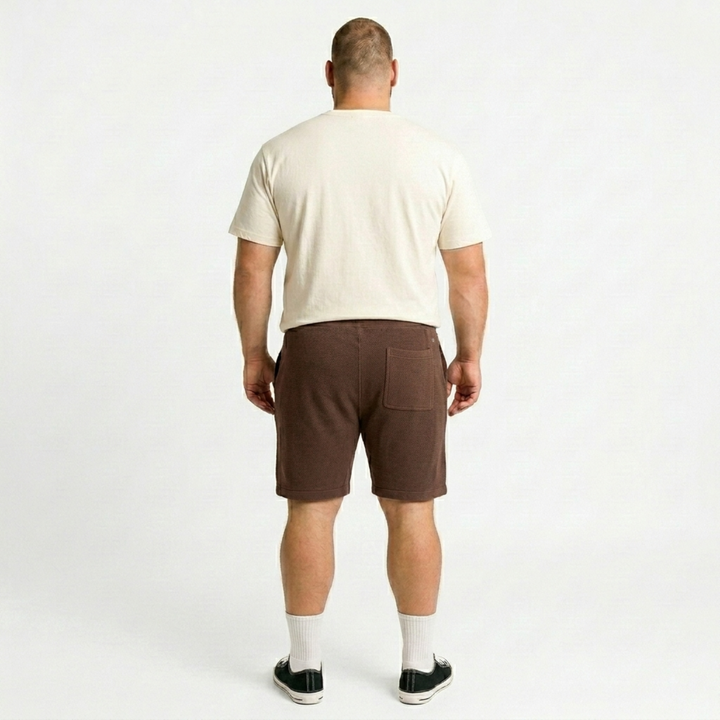 PLUS SIZE MEN KNIT LOUNGE SHORTS | XL-7XL