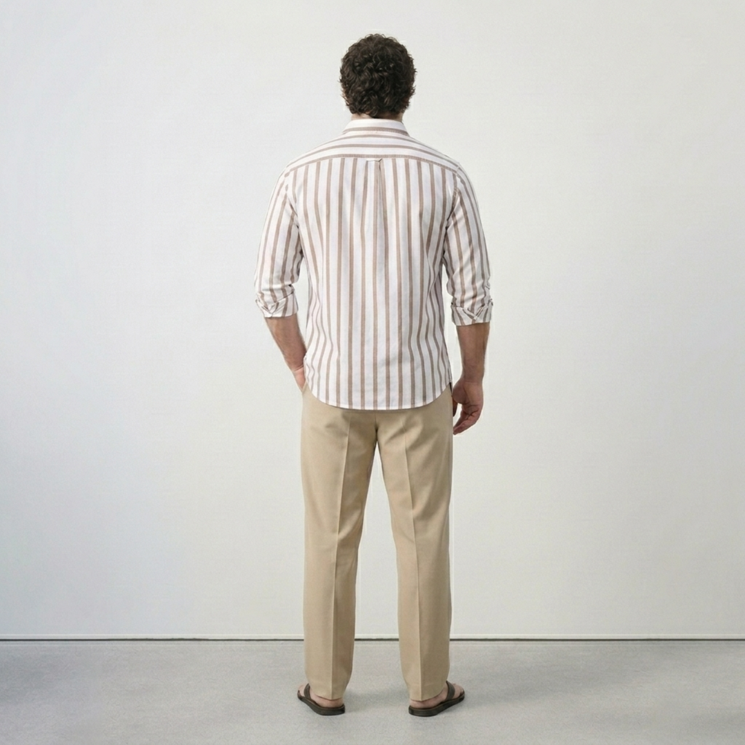 PLUS SIZE MEN’S STRIPE SHIRT | XL-7XL