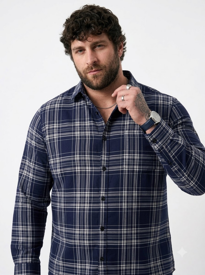 PLUS SIZE CHECK SHIRT FOR MEN | XL-7XL