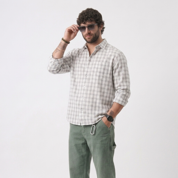 PLUS SIZE MEN’S CHECK SHIRT | XL-7XL
