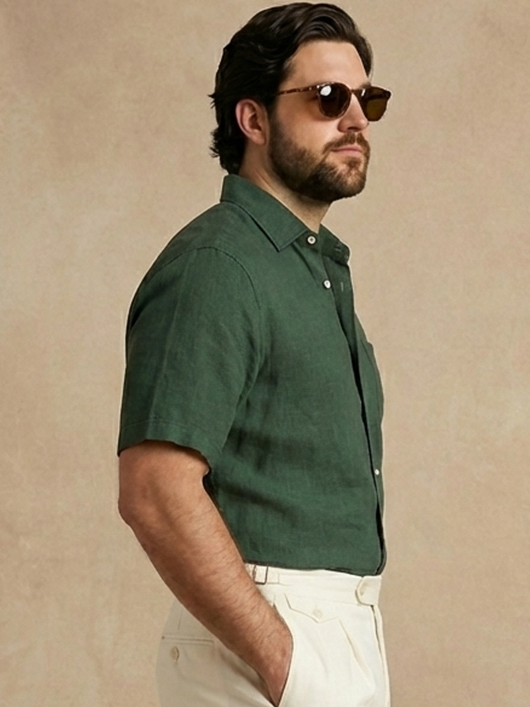 PLUS SIZE MEN SOLID SHIRT| XL-7XL