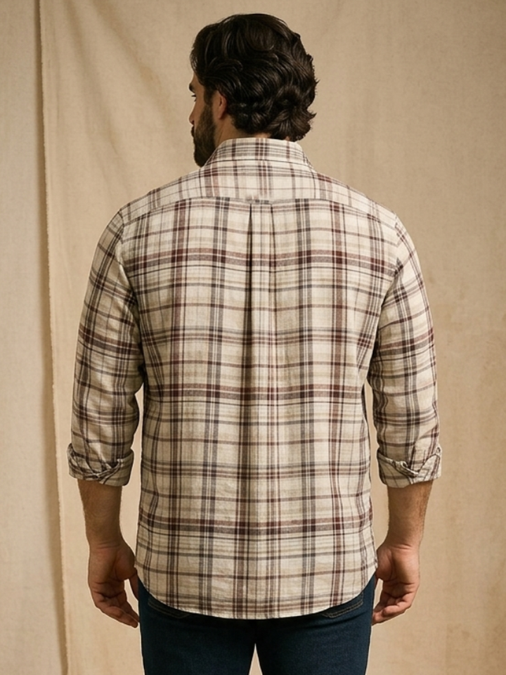 PLUS SIZE MEN CHECK SHIRT| XL-7XL