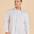 Plus Size Sophisticated Supima Cotton Stripe Shirt | XL-7XL