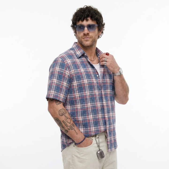 PLUS SIZE MEN'S CHECK SHIRT | XL-7XL