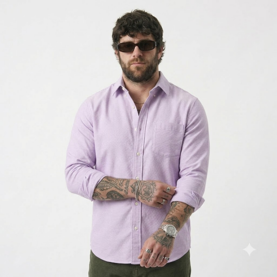 PLUS SIZE SOLID SHIRTS FOR MEN | XL-7XL