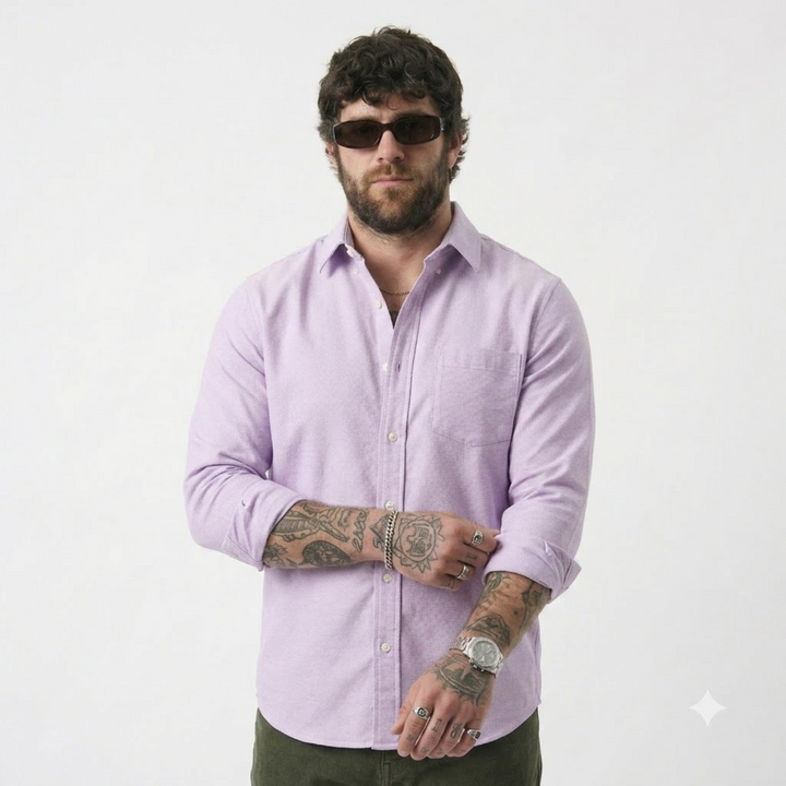 PLUS SIZE SOLID SHIRTS FOR MEN | XL-7XL