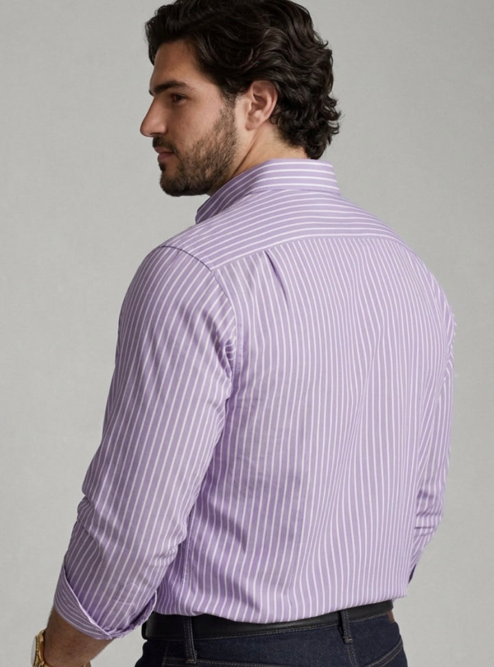 PLUS SIZE MEN STRIPE SHIRT| XL-7XL