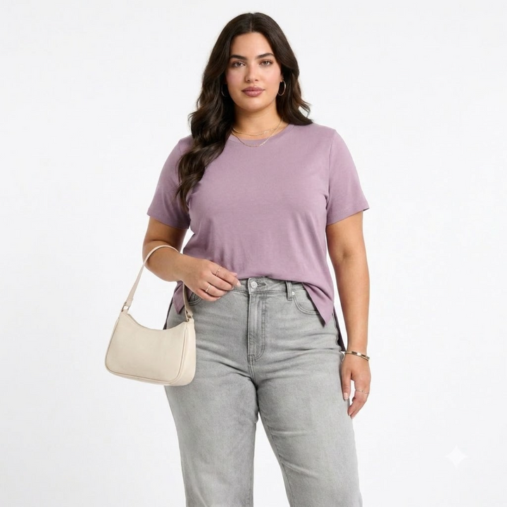 PLUS SIZE WOMEN’S SOLID TSHIRT | XL-7XL