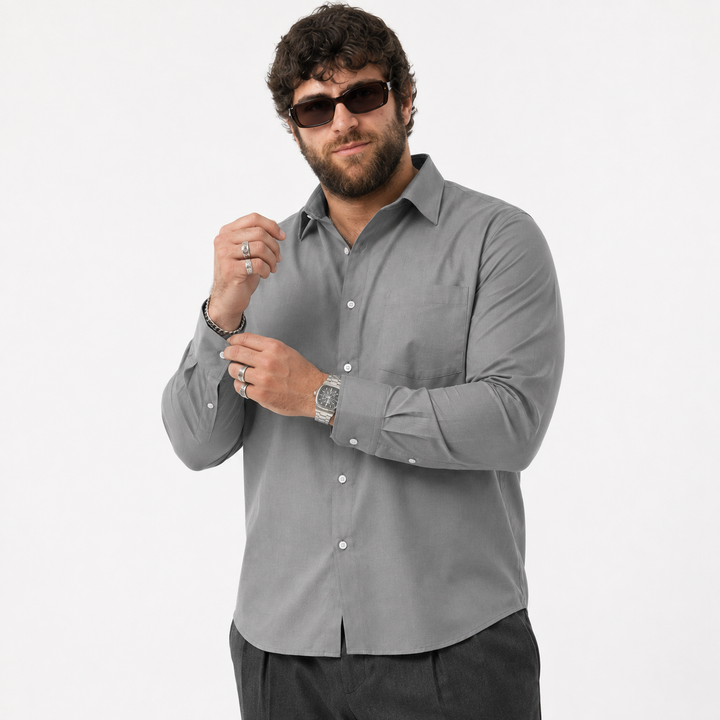 PLUS SIZE SOLID SHIRT FOR MEN | XL-7XL