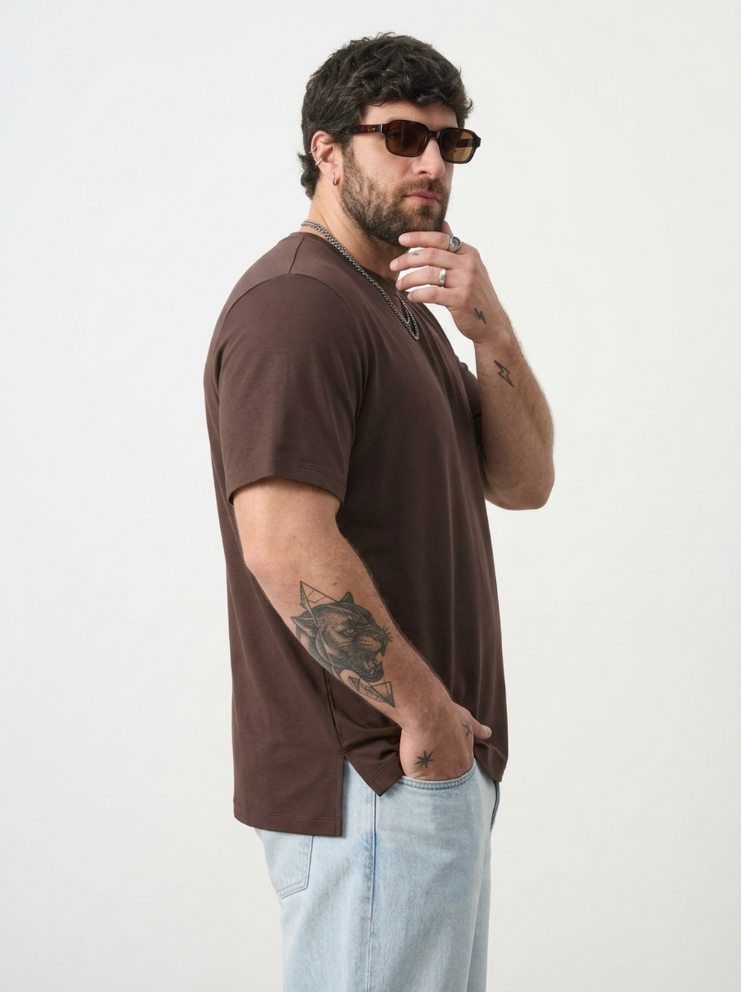 PLUS SIZE BAMBOO COTTON LYCRA T-SHIRT FOR MEN | XL-7XL