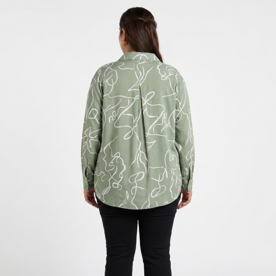 PLUS SIZE WOMEN’S PRINTED SHIRT | XL-7XL