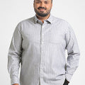 Plus Size Versatile Grindle Stripes Shirt | XL-7XL