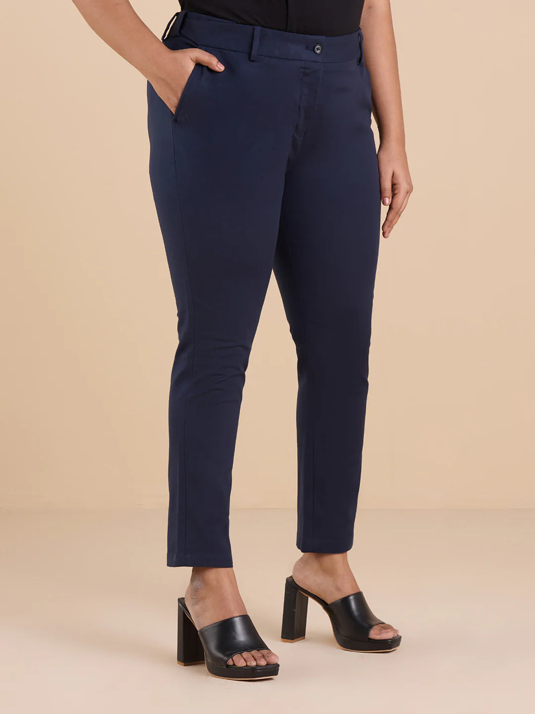 Knitted Nylon Stretch Trouser | XL-7XL
