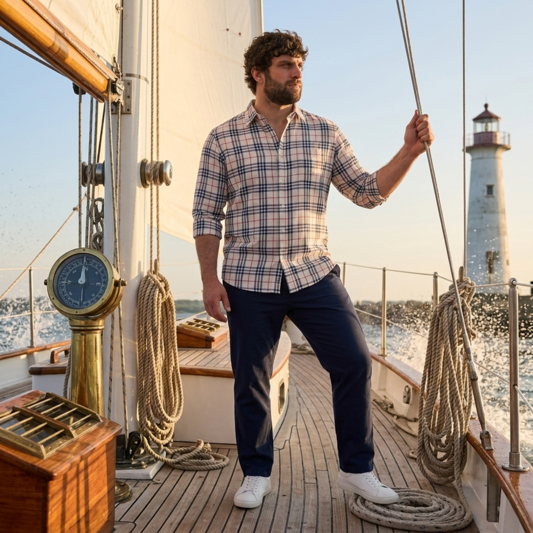 PLUS SIZE MEN’S CHECK SHIRT | XL-7XL