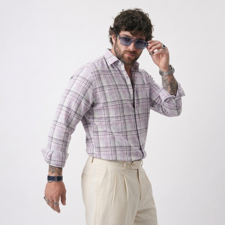 PLUS SIZE MEN’S CHECK SHIRT | XL-7XL