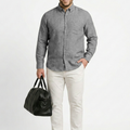 PLUS SIZE MEN SOLID LINEN SHIRT| XL-7XL