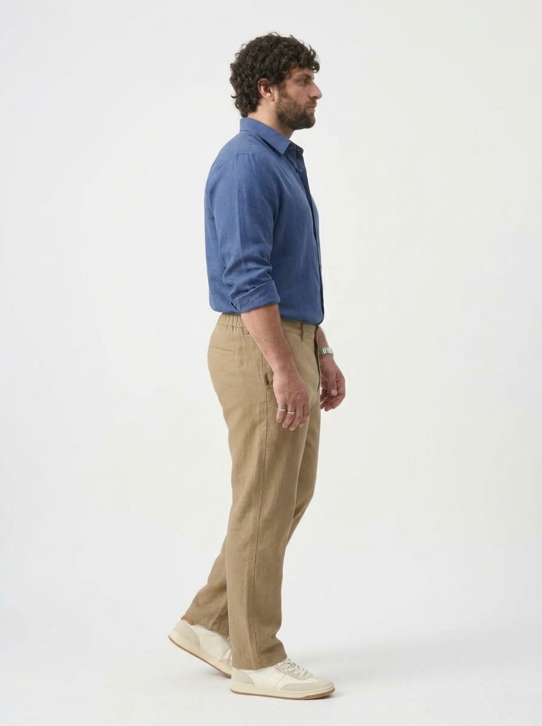 PLUS SIZE MEN’S LINEN PULLON PANT | XL-7XL