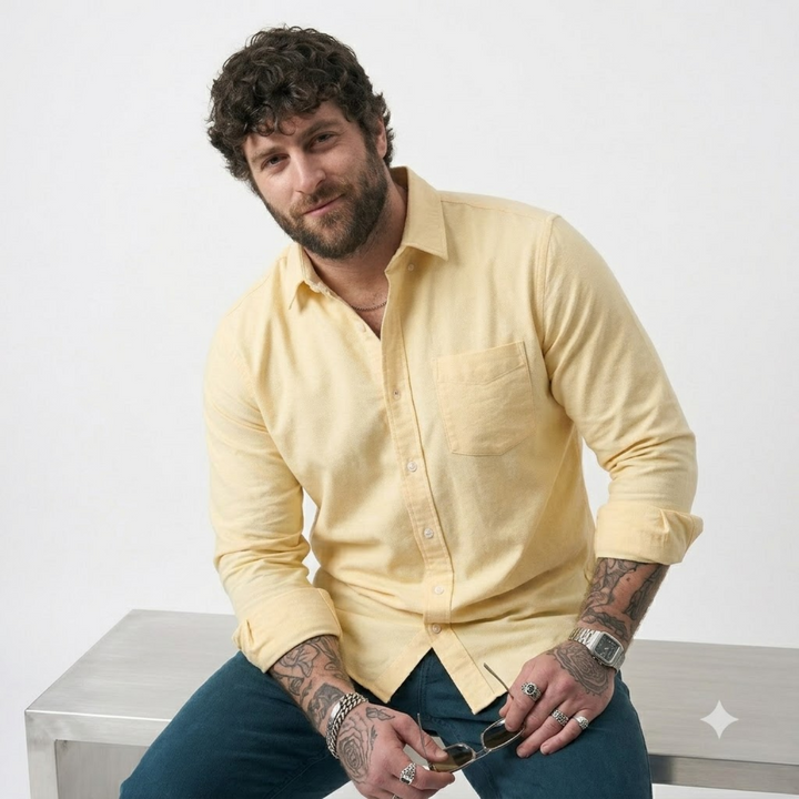 PLUS SIZE SOLID SHIRTS FOR MEN | XL-7XL