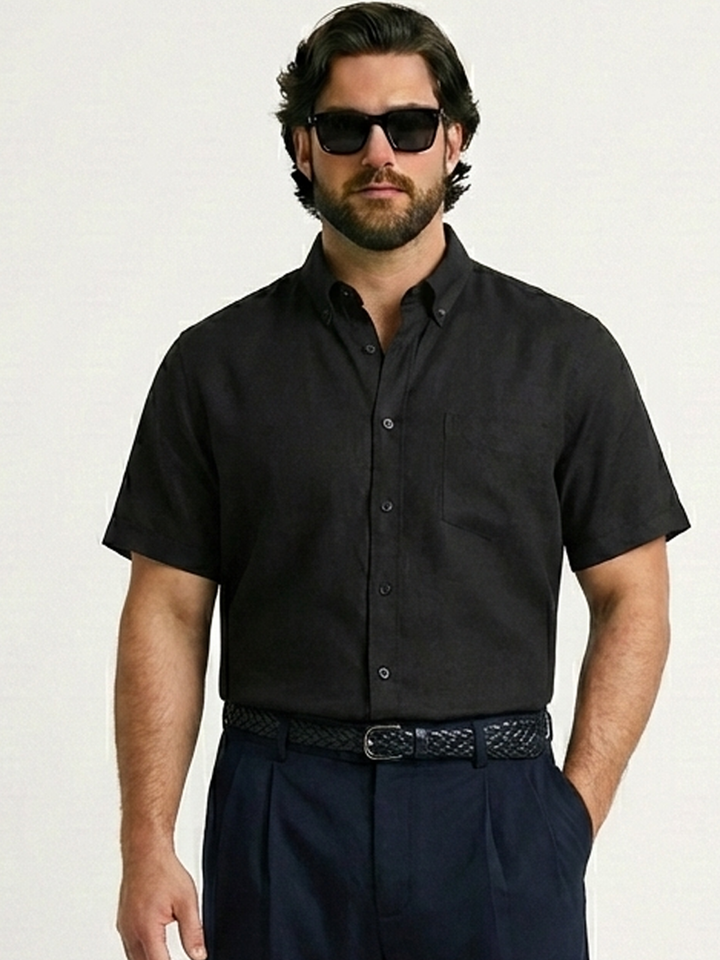 PLUS SIZE SOLID SHIRT FOR MEN | XL-7XL