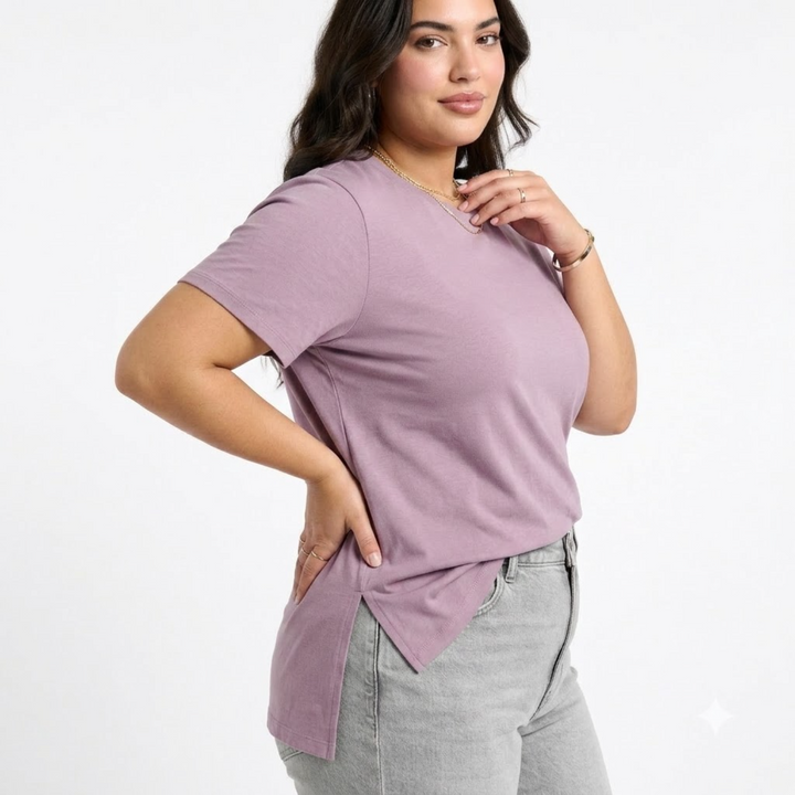 PLUS SIZE WOMEN’S SOLID TSHIRT | XL-7XL