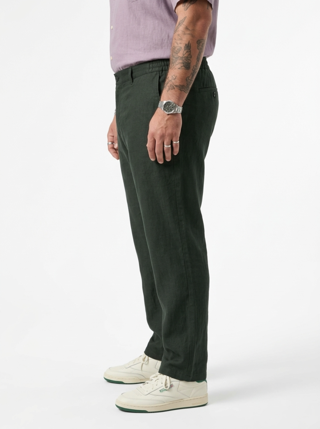 PLUS SIZE MEN’S LINEN PULLON PANT | XL-7XL