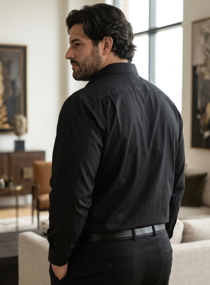 PLUS SIZE MEN SOLID SHIRT| XL-7XL
