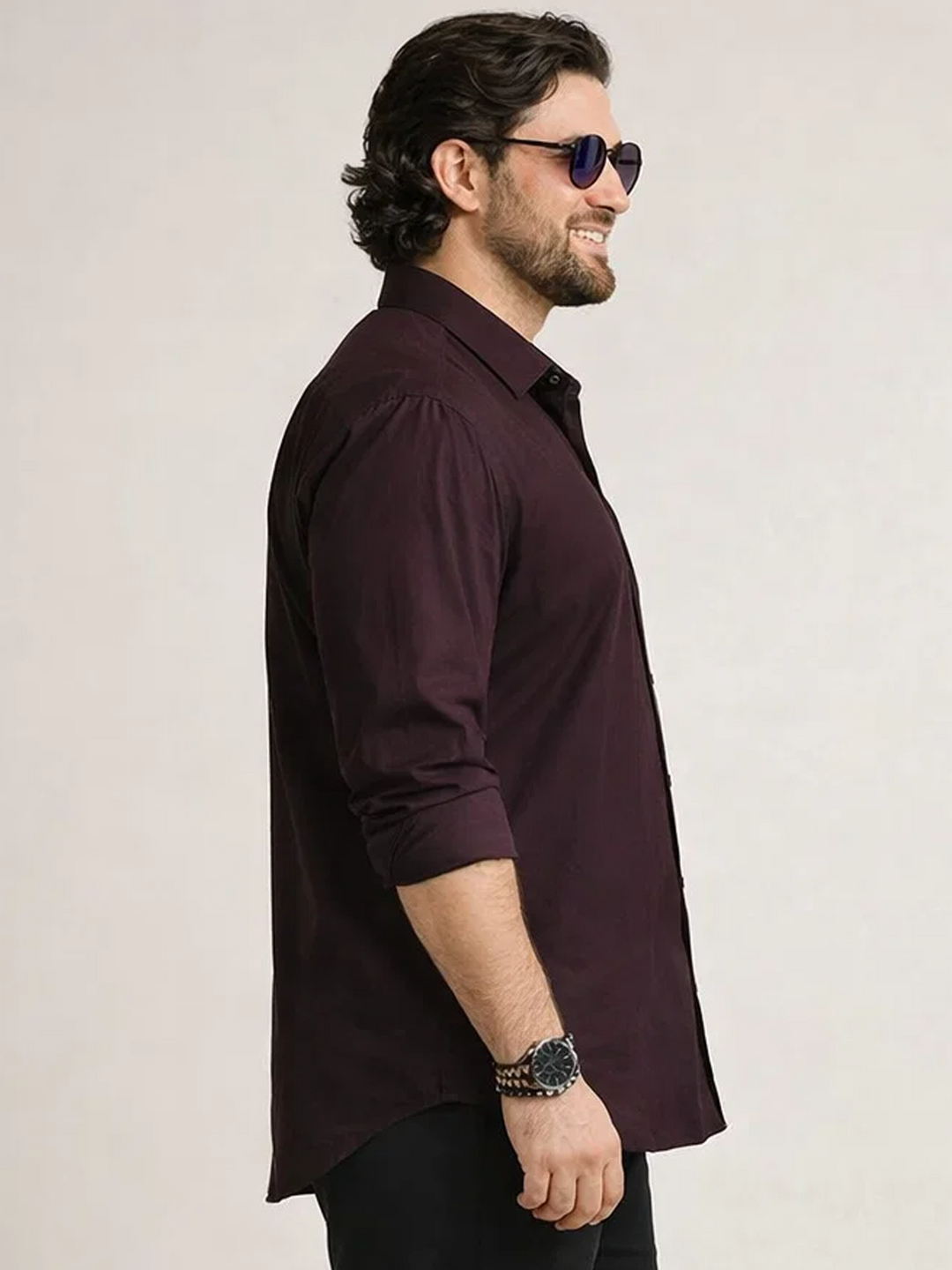 PLUS SIZE MEN SOLID  SHIRT| XL-7XL