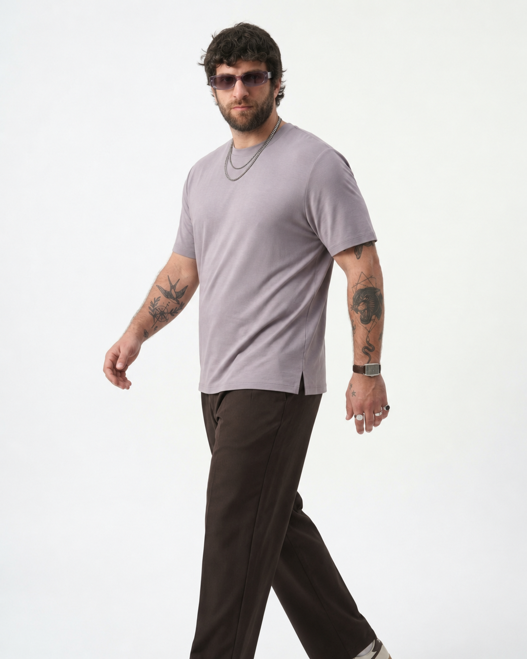 PLUS SIZE BAMBOO COTTON LYCRA T-SHIRT FOR MEN | XL-7XL