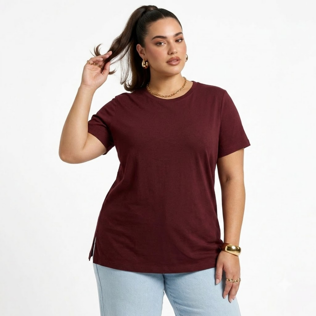PLUS SIZE WOMEN’S SOLID TSHIRT | XL-7XL