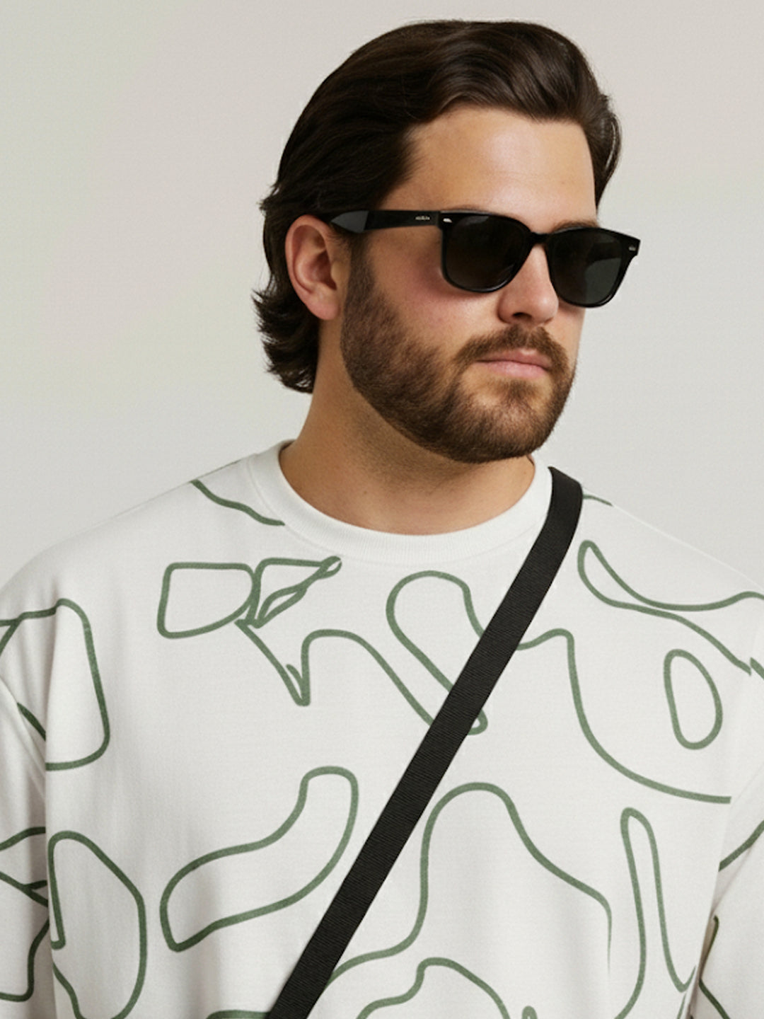 PLUS SIZE  PRINTED HANGOUT T-SHIRT FOR MEN | XL-7XL